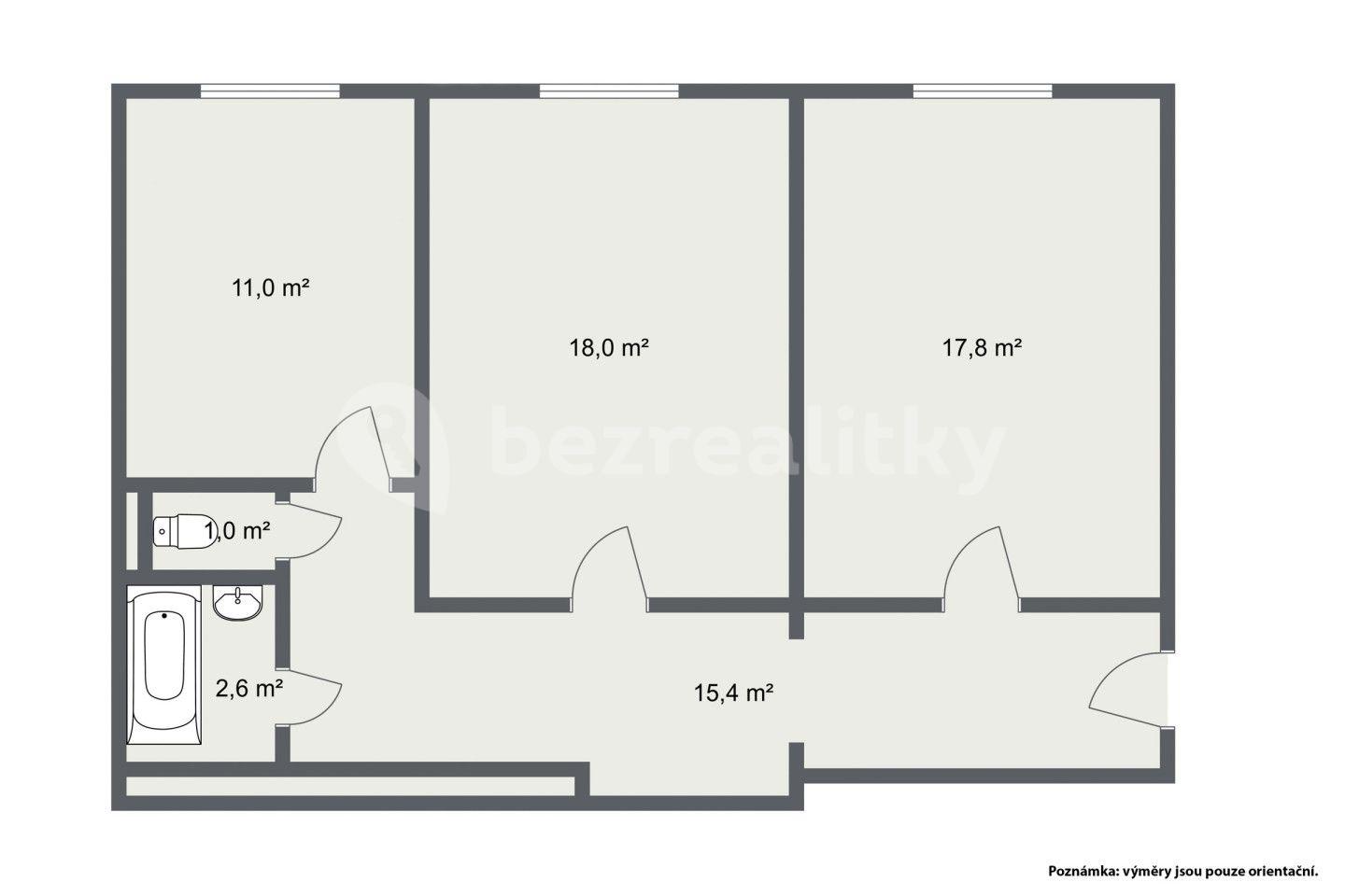 2 bedroom with open-plan kitchen flat for sale, 66 m², Karla Čapka, Sokolov, Karlovarský Region
