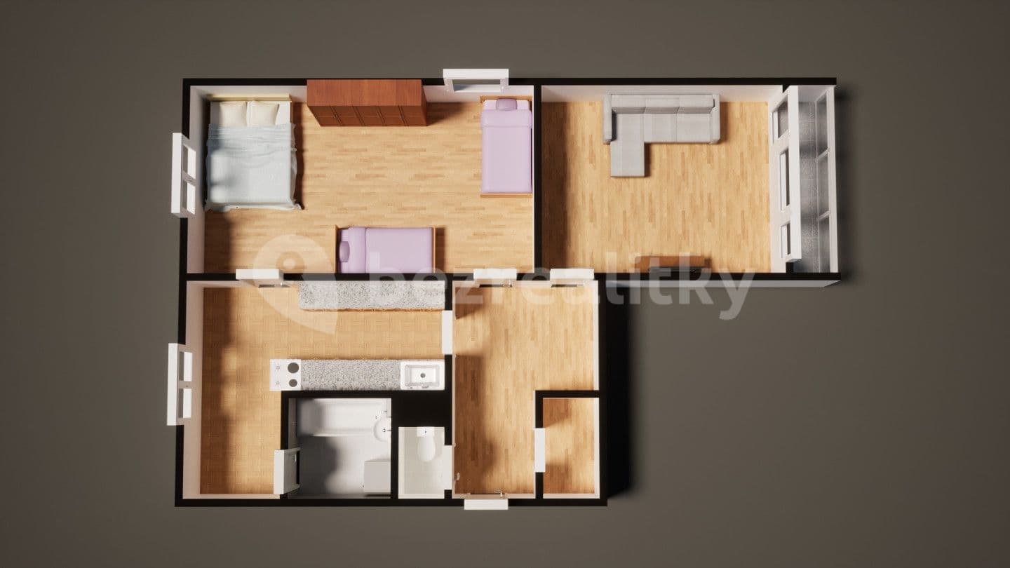 2 bedroom flat for sale, 68 m², Želenická, Děčín, Ústecký Region
