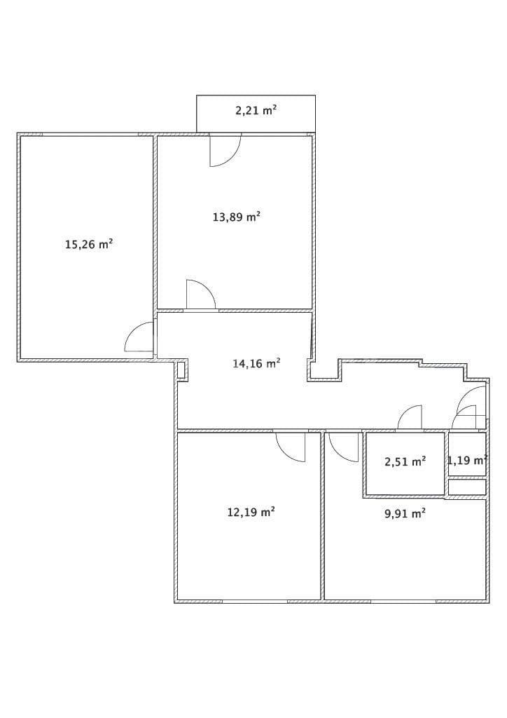 3 bedroom flat for sale, 73 m², Fryčajova, Brno, Jihomoravský Region