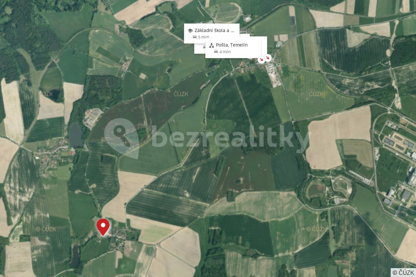recreational property for sale, 496 m², Temelín, Jihočeský Region