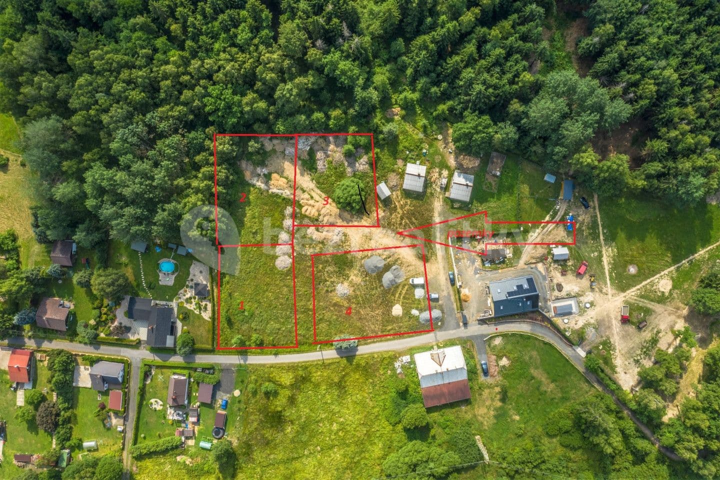 plot for sale, 1,000 m², Na kolonii, Rumburk, Ústecký Region