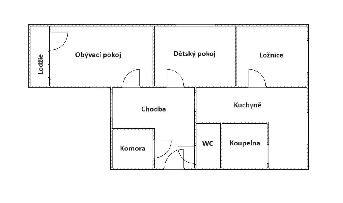 3 bedroom flat for sale, 62 m², Havlíčkova, Krupka, Ústecký Region
