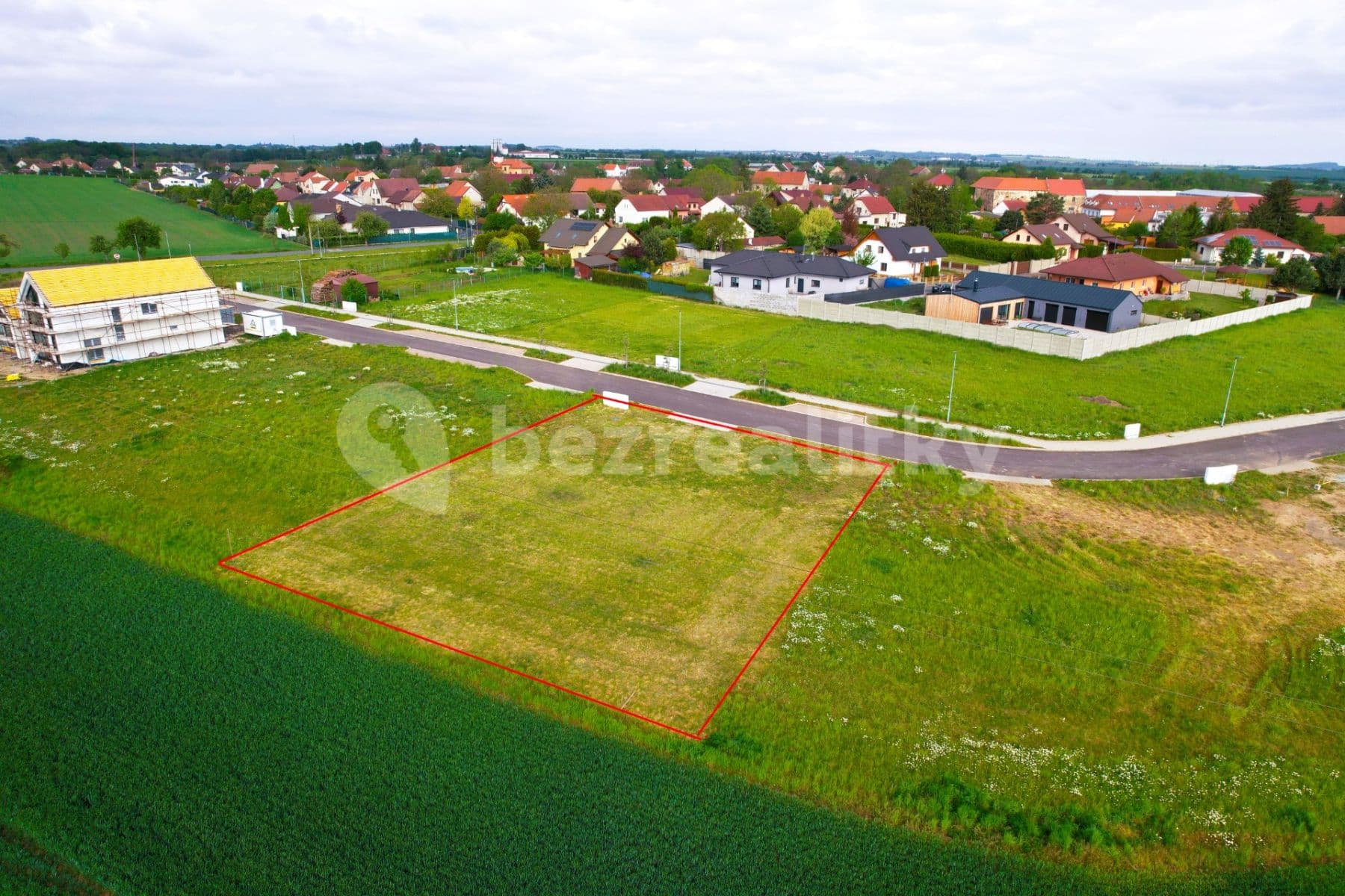 plot for sale, 845 m², Nebovidy, Středočeský Region
