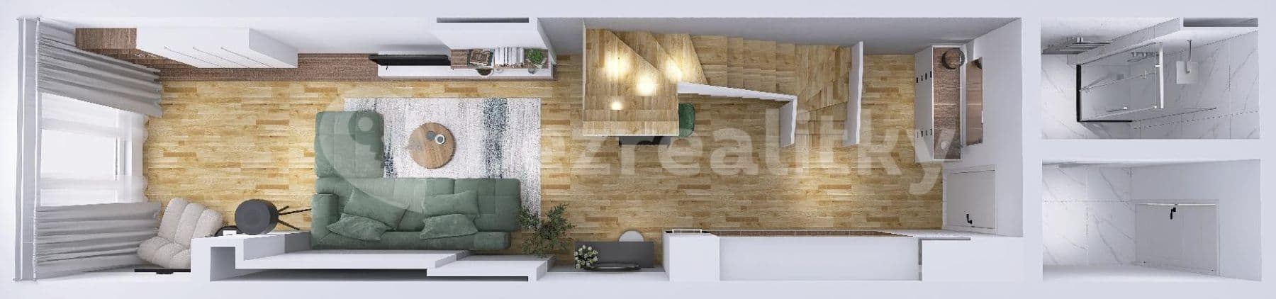 1 bedroom with open-plan kitchen flat for sale, 74 m², Ruská, Prague, Prague