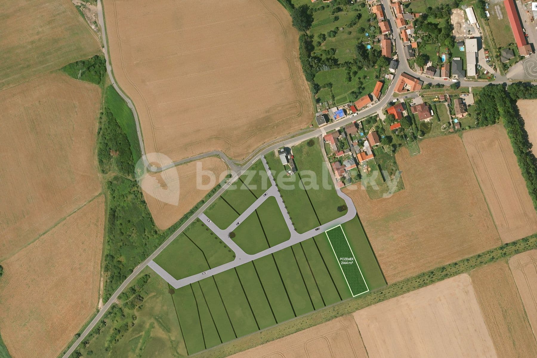 plot for sale, 2,144 m², Dolany, Dolany, Středočeský Region