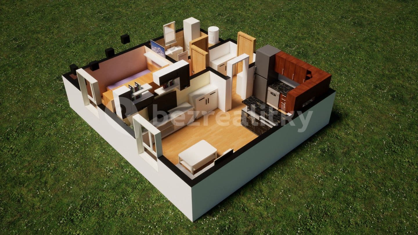 1 bedroom with open-plan kitchen flat for sale, 42 m², Palackého náměstí, Dobrovice, Středočeský Region