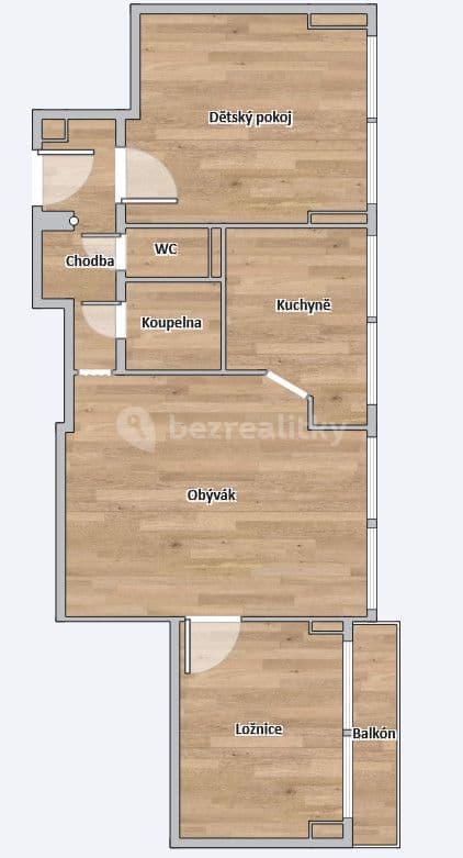 3 bedroom flat for sale, 64 m², Jičínská, Mladá Boleslav, Středočeský Region
