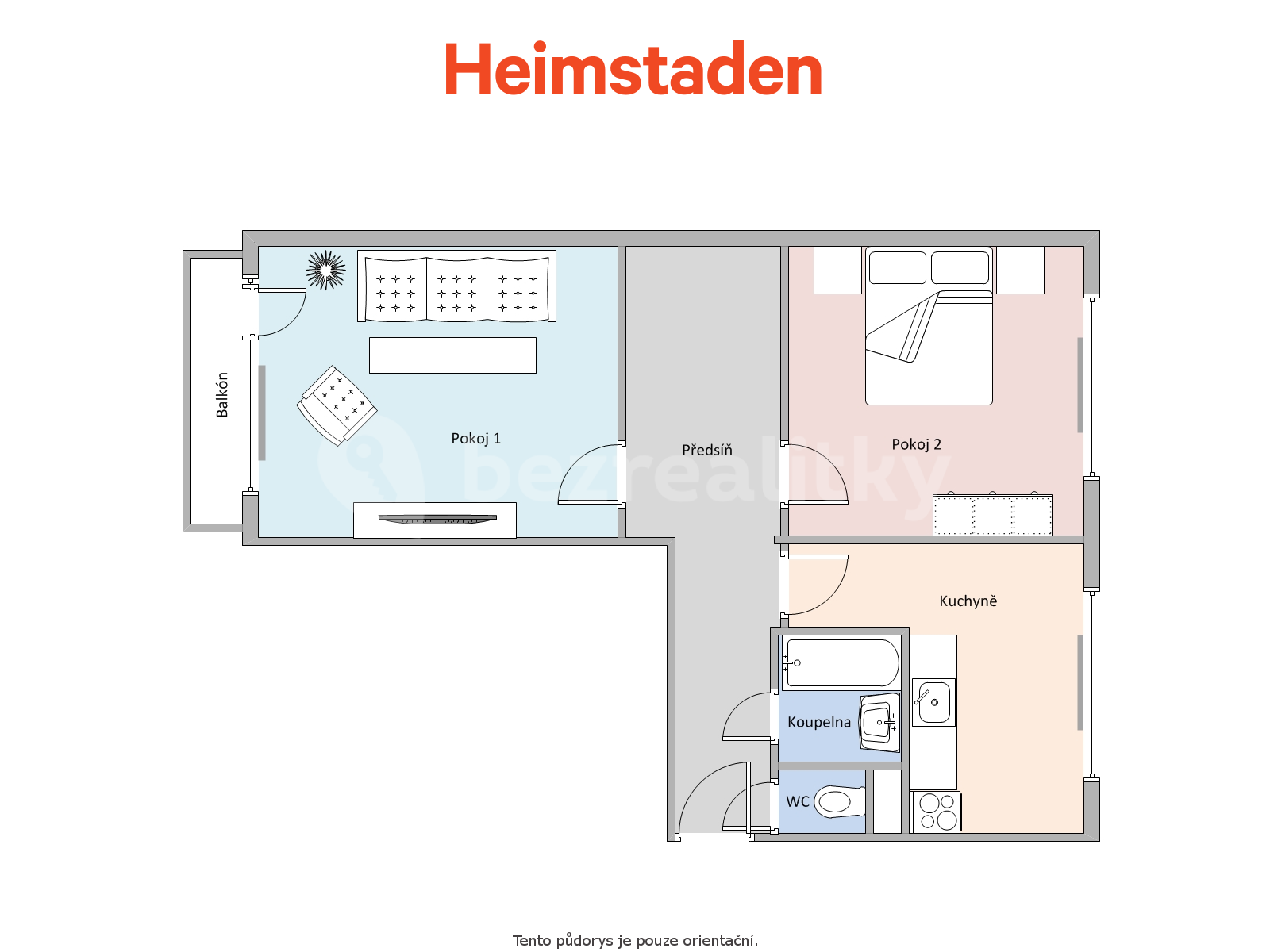 2 bedroom flat to rent, 58 m², Tylova, Ostrava, Moravskoslezský Region