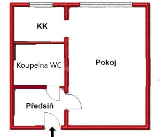 Studio flat for sale, 27 m², Vitry, Kladno, Středočeský Region