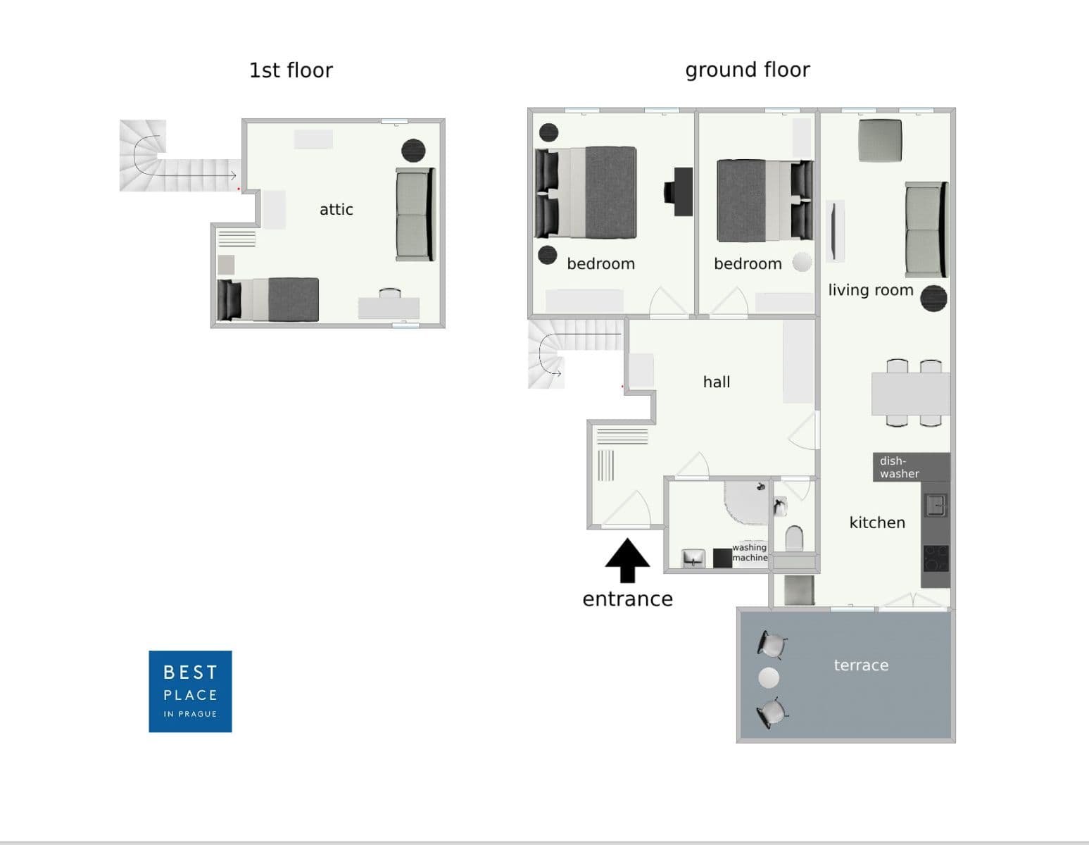flat to rent, 93 m², Blanická, Prague, Prague