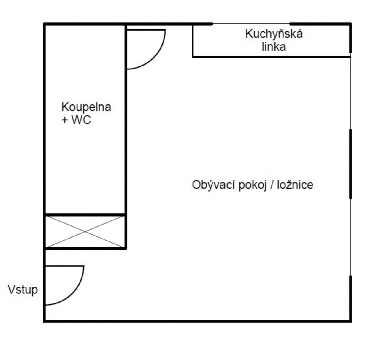 flat to rent, 20 m², Lesní, Mariánské Lázně, Karlovarský Region