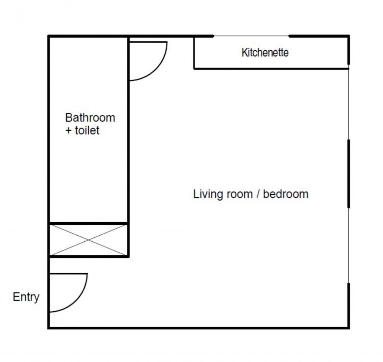 flat to rent, 20 m², Lesní, Mariánské Lázně, Karlovarský Region