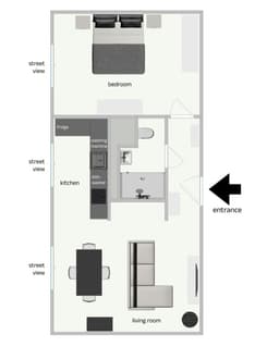 flat to rent, 52 m², Vinohradská, Prague, Prague