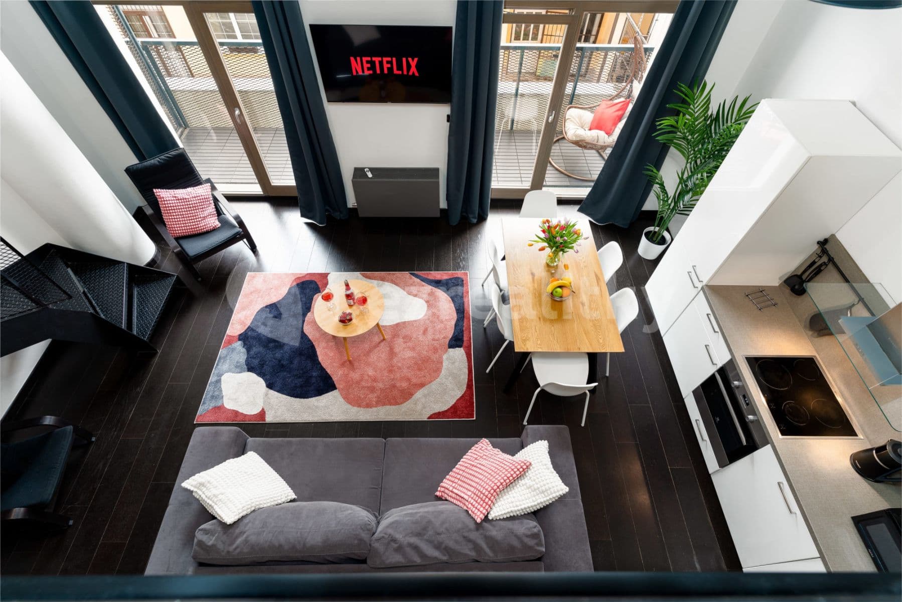 flat to rent, 70 m², Křižíkova, Prague, Prague