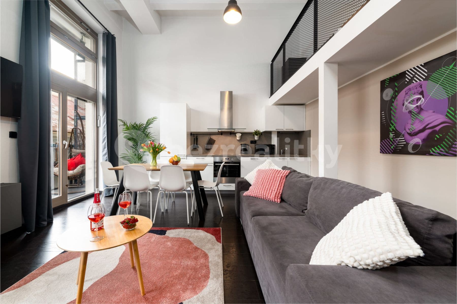 flat to rent, 70 m², Křižíkova, Prague, Prague