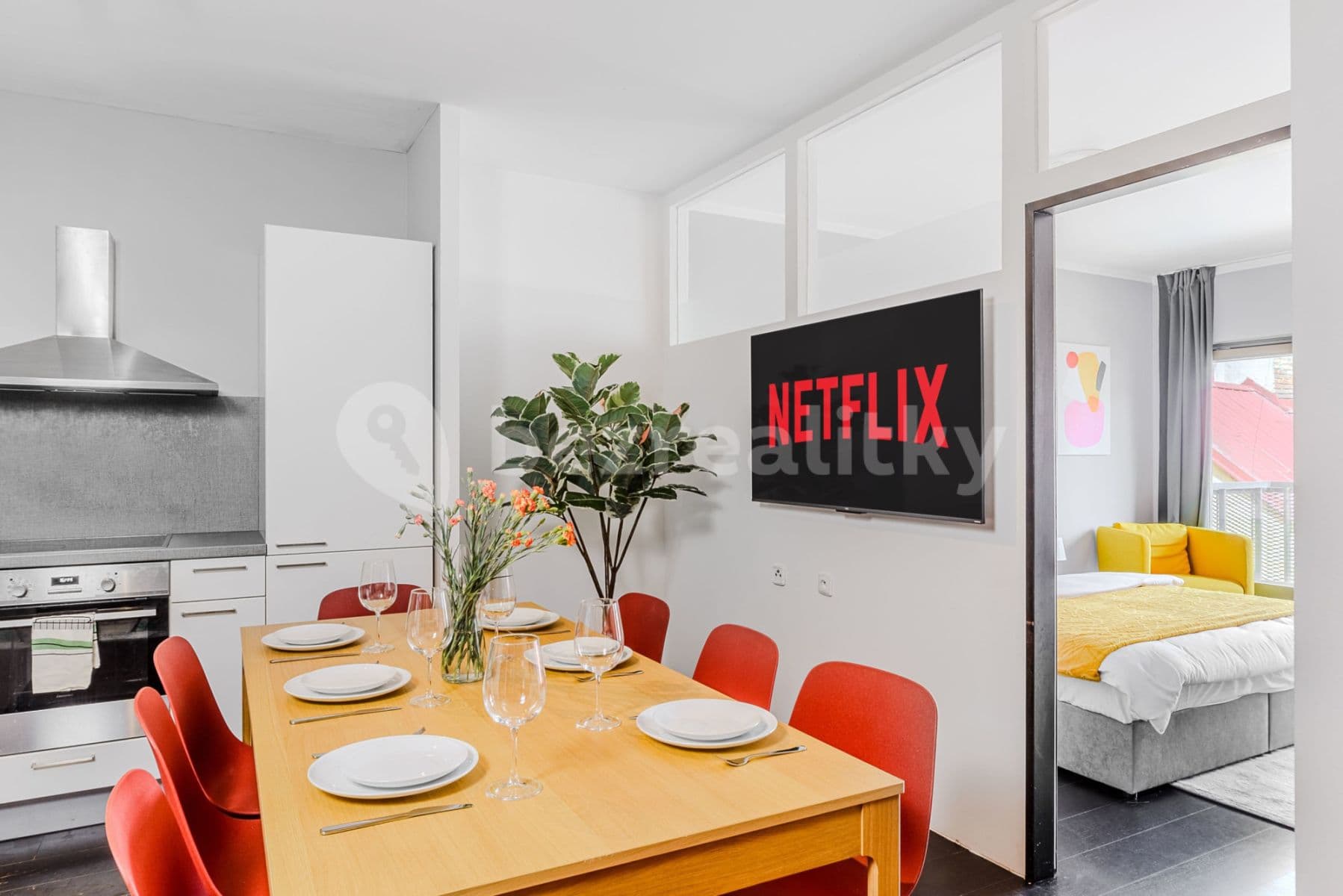 flat to rent, 95 m², Křižíkova, Prague, Prague