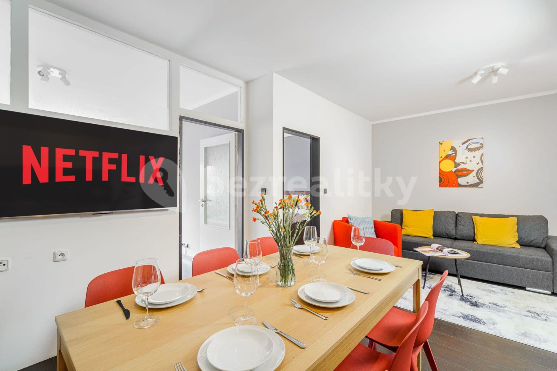 flat to rent, 95 m², Křižíkova, Prague, Prague