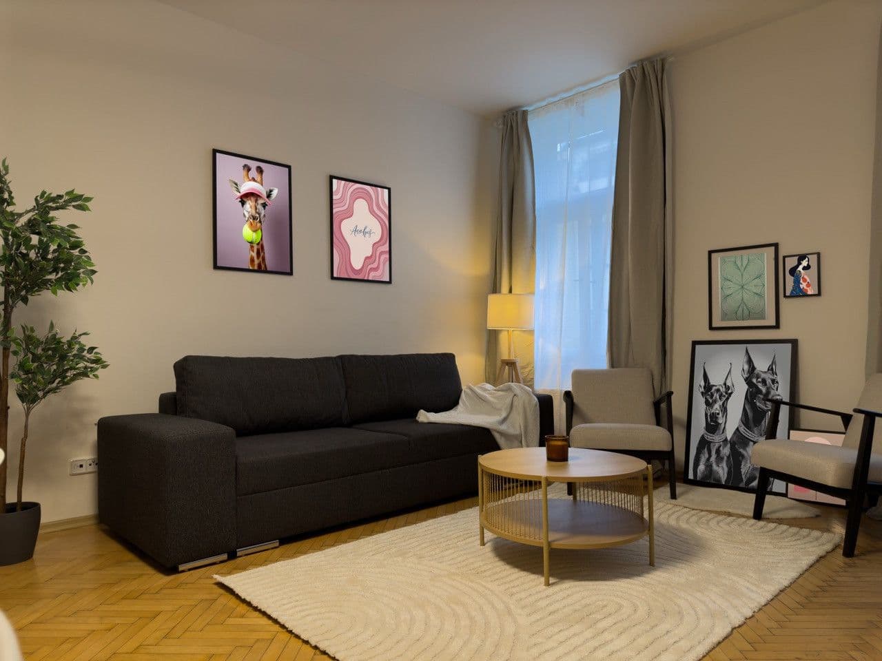flat to rent, 100 m², Londýnská, Prague, Prague