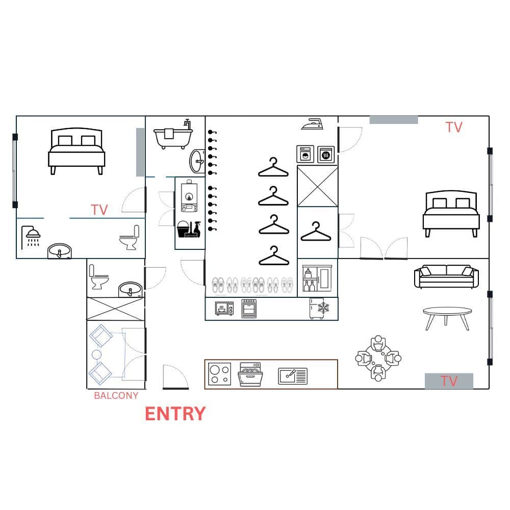 flat to rent, 80 m², Na Hutích, Prague, Prague