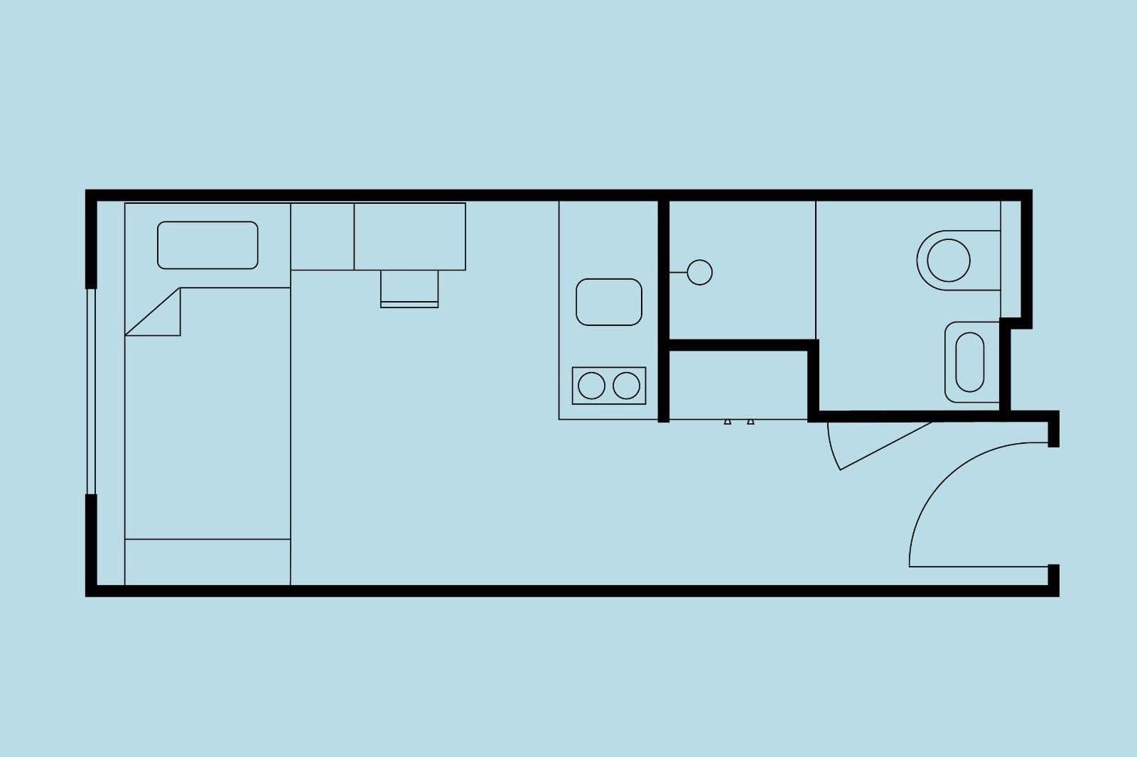 flat to rent, 17 m², Na Zátorách, Prague, Prague
