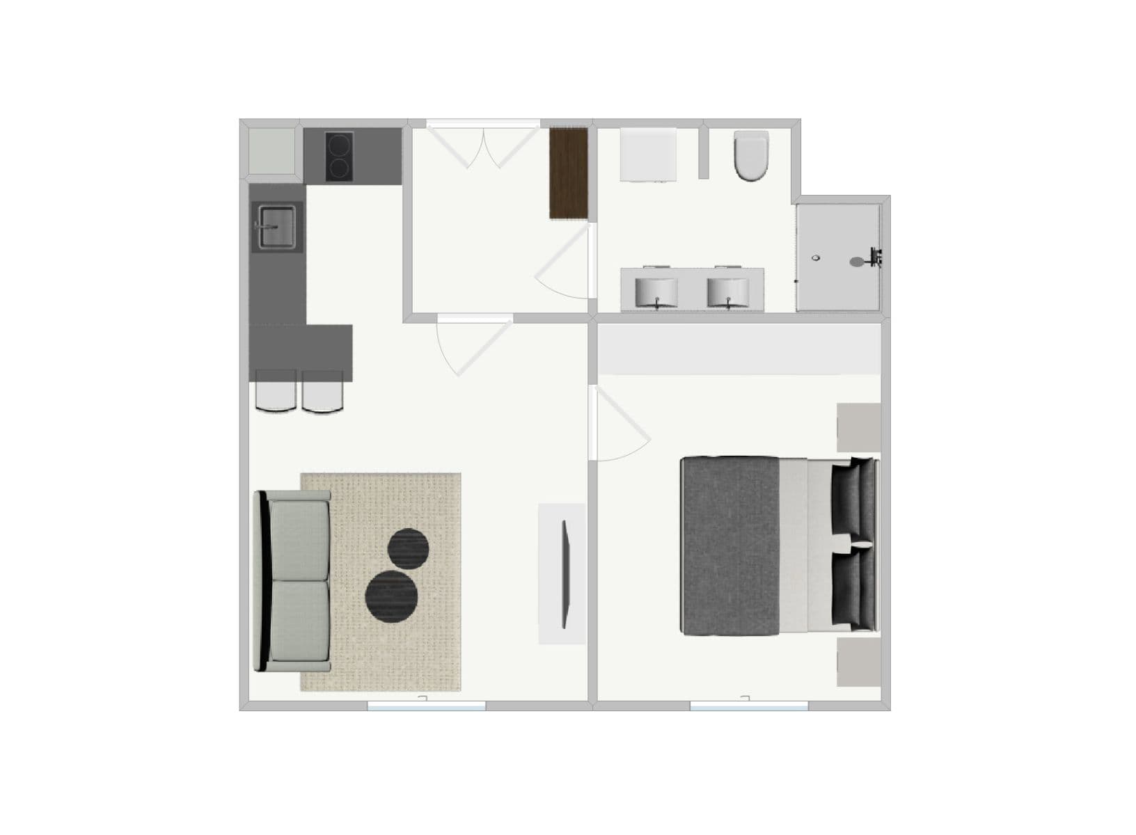 flat to rent, 40 m², Dlážděná, Prague, Prague