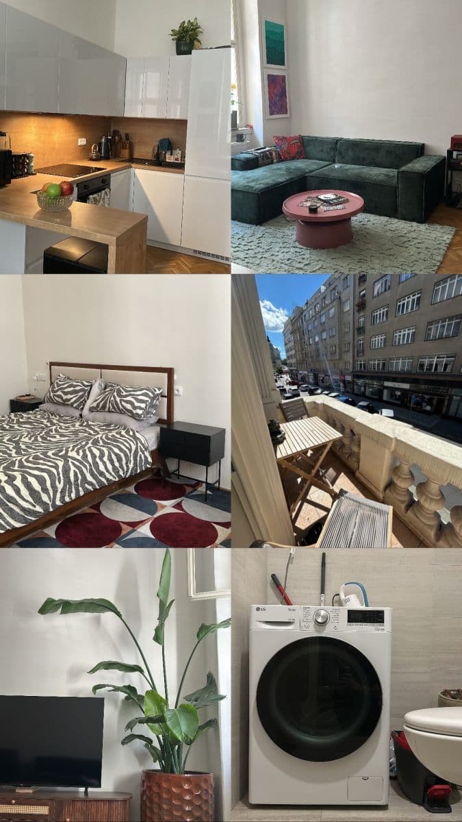 flat to rent, 60 m², Jungmannova, Prague, Prague