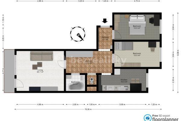 3 bedroom flat to rent, 76 m², Prague, Prague