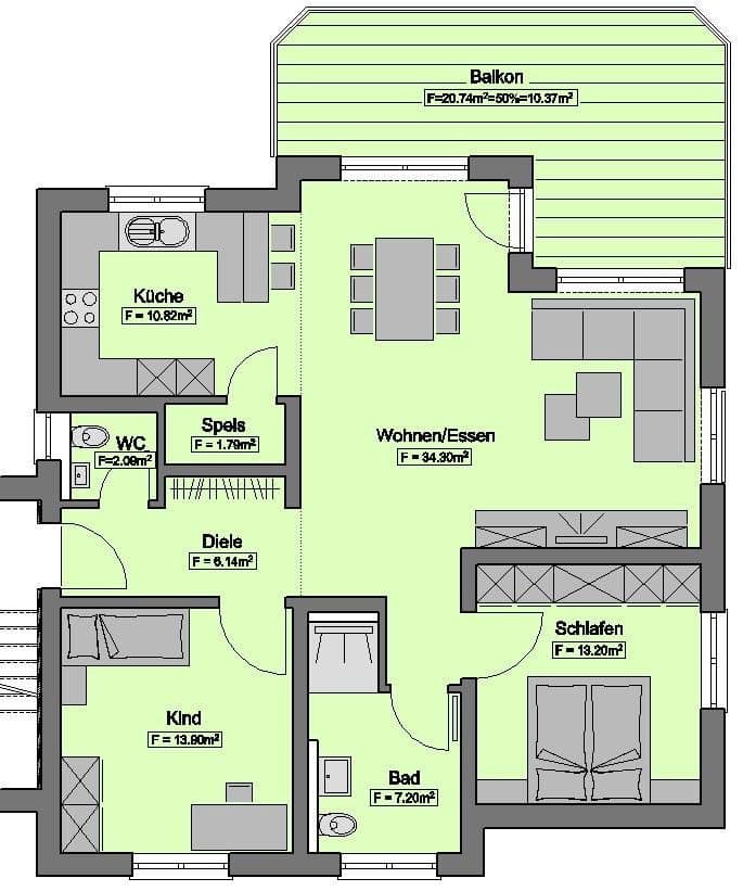 2 bedroom with open-plan kitchen flat for sale, 100 m², Horb am Neckar, Baden-Württemberg 2 bedroom with open-plan kitchen flat for sale, 100 m², Horb am Neckar, Baden-Württemberg