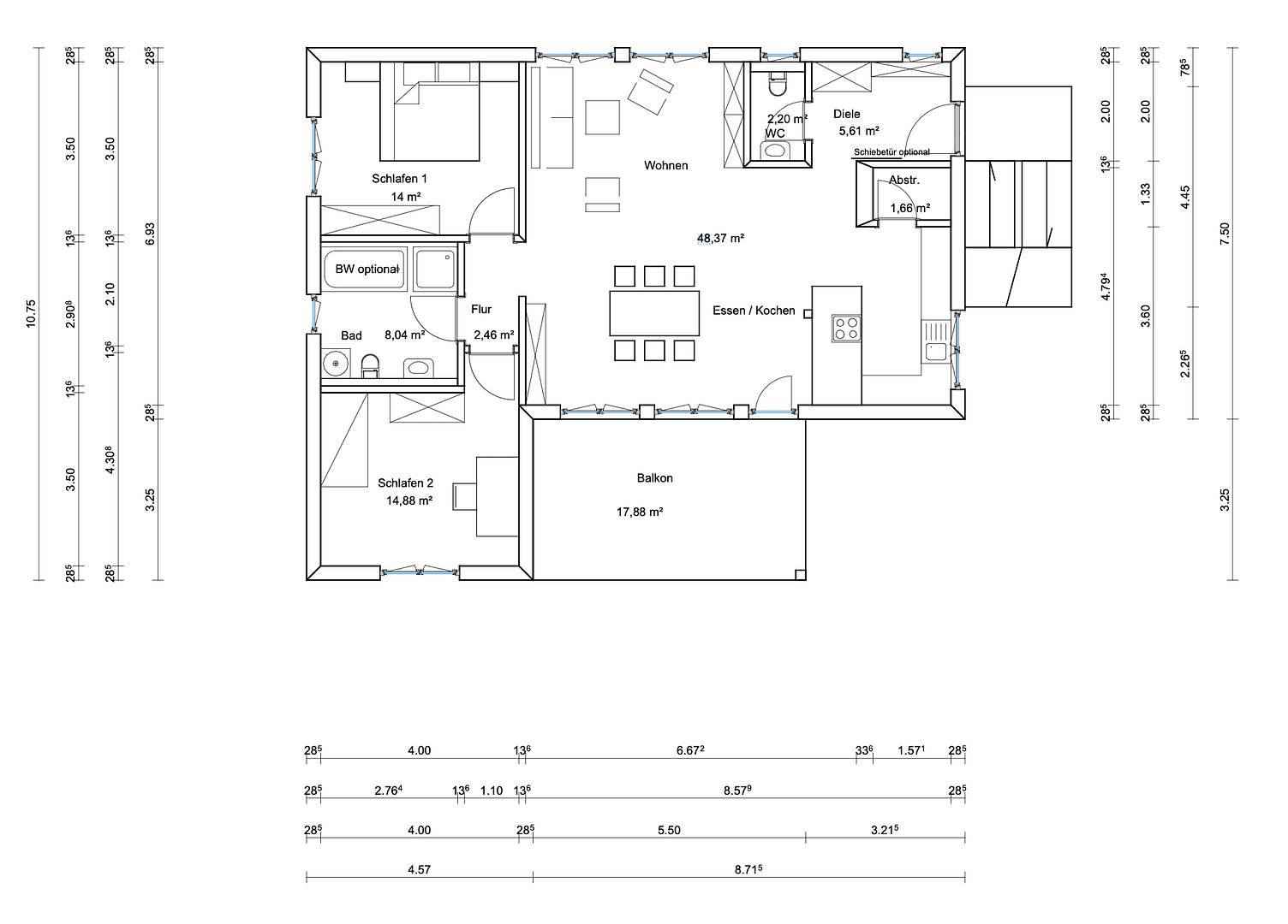 2 bedroom with open-plan kitchen flat to rent, 107 m², Meßkircher Straße 159A, Stockach, Baden-Württemberg 2 bedroom with open-plan kitchen flat to rent, 107 m², Meßkircher Straße 159A, Stockach, Baden-Württemberg