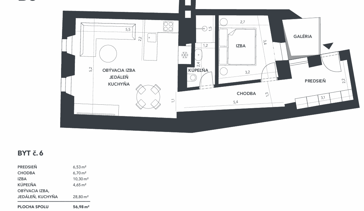2 bedroom flat for sale, 57 m², Zámočnícka, Bratislava - mestská časť Staré Mesto, Bratislavský Region 2 bedroom flat for sale, 57 m², Zámočnícka, Bratislava - mestská časť Staré Mesto, Bratislavský Region