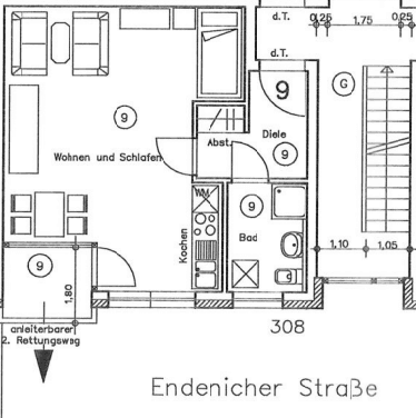 1 bedroom flat to rent, 45 m², Endenicher Str. 308, Bonn, North Rhine-Westphalia 1 bedroom flat to rent, 45 m², Endenicher Str. 308, Bonn, North Rhine-Westphalia