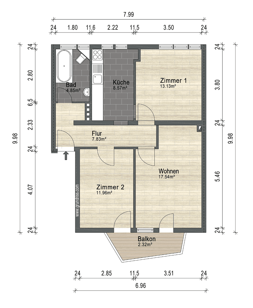 3 bedroom flat for sale, 67 m², Bremen, Bremen 3 bedroom flat for sale, 67 m², Bremen, Bremen