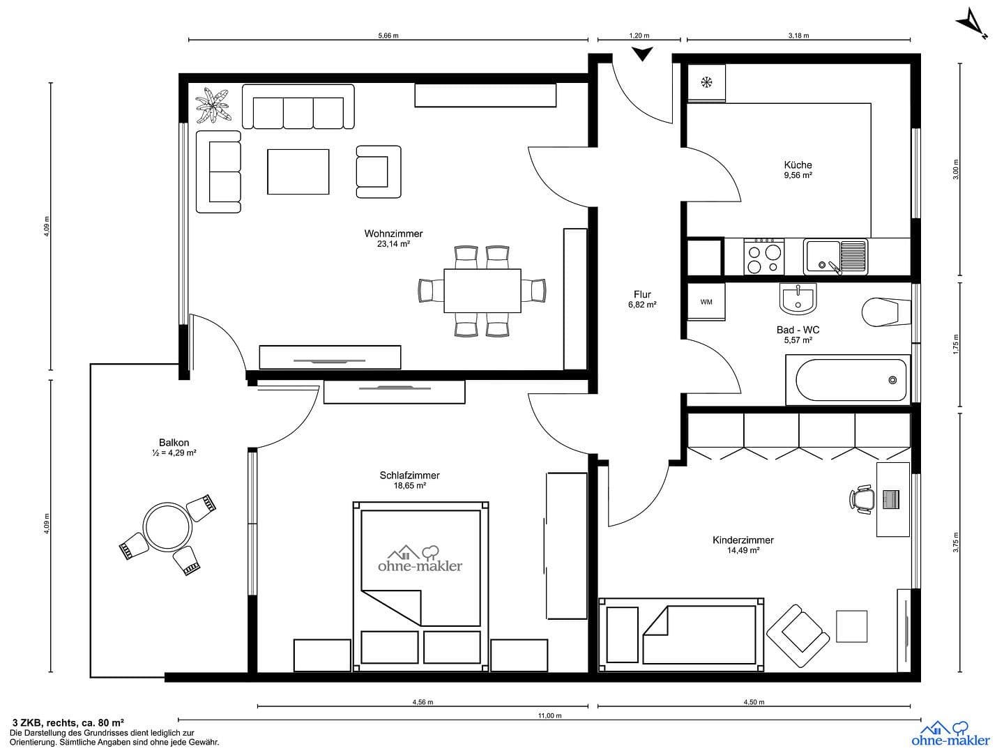 3 bedroom flat to rent, 80 m², Kaiserslautern, Rhineland-Palatinate 3 bedroom flat to rent, 80 m², Kaiserslautern, Rhineland-Palatinate