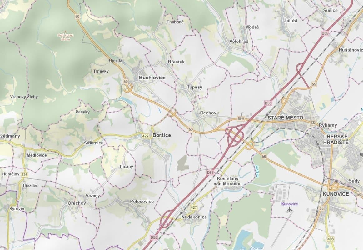 plot for sale, 3,990 m², Buchlovice, Zlínský Region plot for sale, 3,990 m², Buchlovice, Zlínský Region