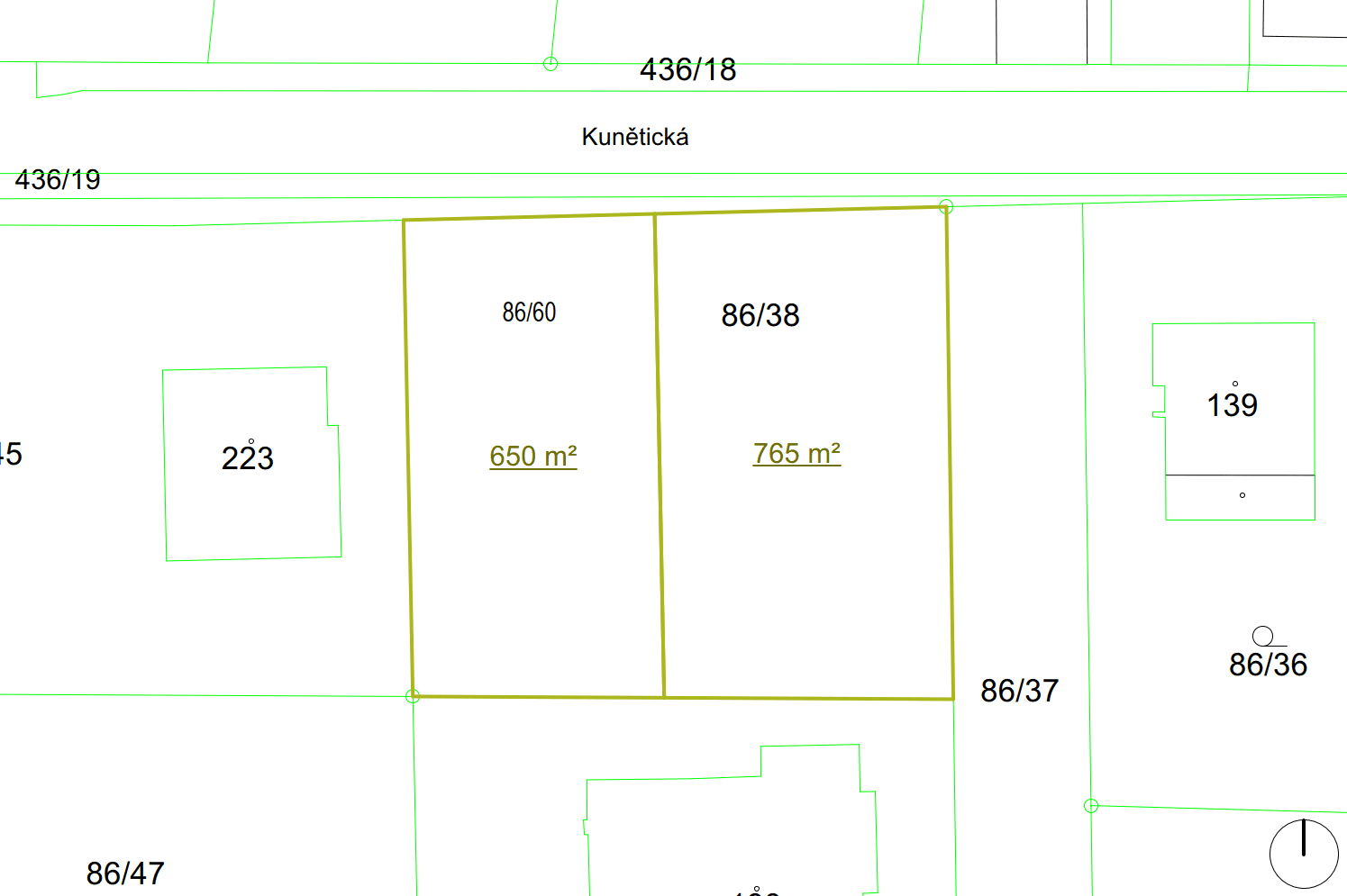 plot for sale, 650 m², Sezemice, Pardubický Region plot for sale, 650 m², Sezemice, Pardubický Region