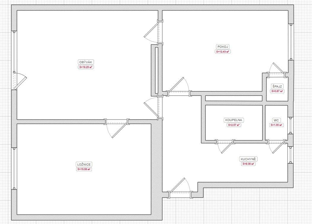 2 bedroom with open-plan kitchen flat to rent, 68 m², Benešova, Kutná Hora, Středočeský Region 2 bedroom with open-plan kitchen flat to rent, 68 m², Benešova, Kutná Hora, Středočeský Region