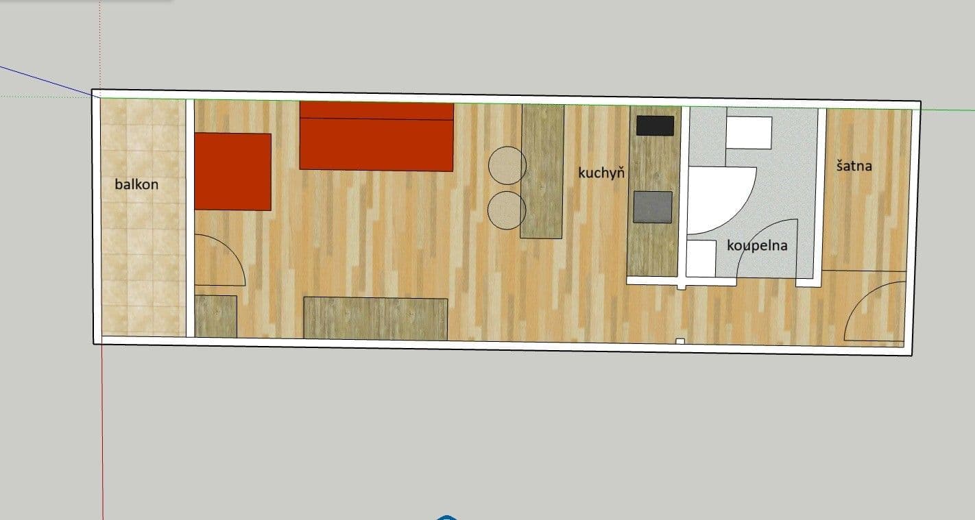 Studio flat to rent, 28 m², Liberecká, Jablonec nad Nisou, Liberecký Region Studio flat to rent, 28 m², Liberecká, Jablonec nad Nisou, Liberecký Region