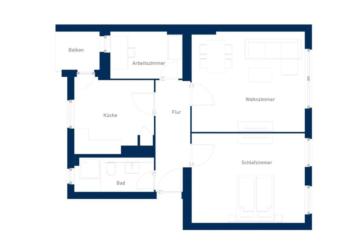 1 bedroom with open-plan kitchen flat to rent, 69 m², Berlin, Berlin 1 bedroom with open-plan kitchen flat to rent, 69 m², Berlin, Berlin
