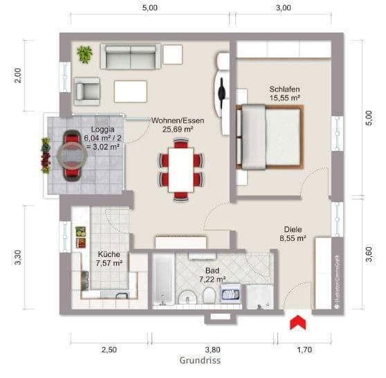 2 bedroom flat to rent, 65 m², Friesenstraße 14, Augsburg, Bavaria 2 bedroom flat to rent, 65 m², Friesenstraße 14, Augsburg, Bavaria