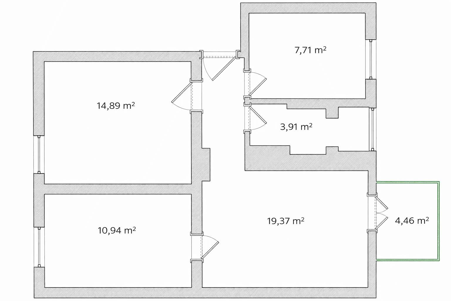 1 bedroom with open-plan kitchen flat for sale, 60 m², Augsburg, Bavaria 1 bedroom with open-plan kitchen flat for sale, 60 m², Augsburg, Bavaria