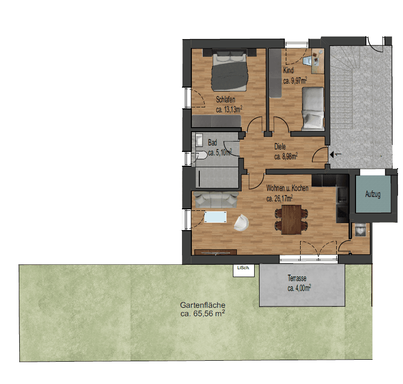 3 bedroom flat to rent, 65 m², Bozener Str. 8, Regensburg, Bavaria 3 bedroom flat to rent, 65 m², Bozener Str. 8, Regensburg, Bavaria