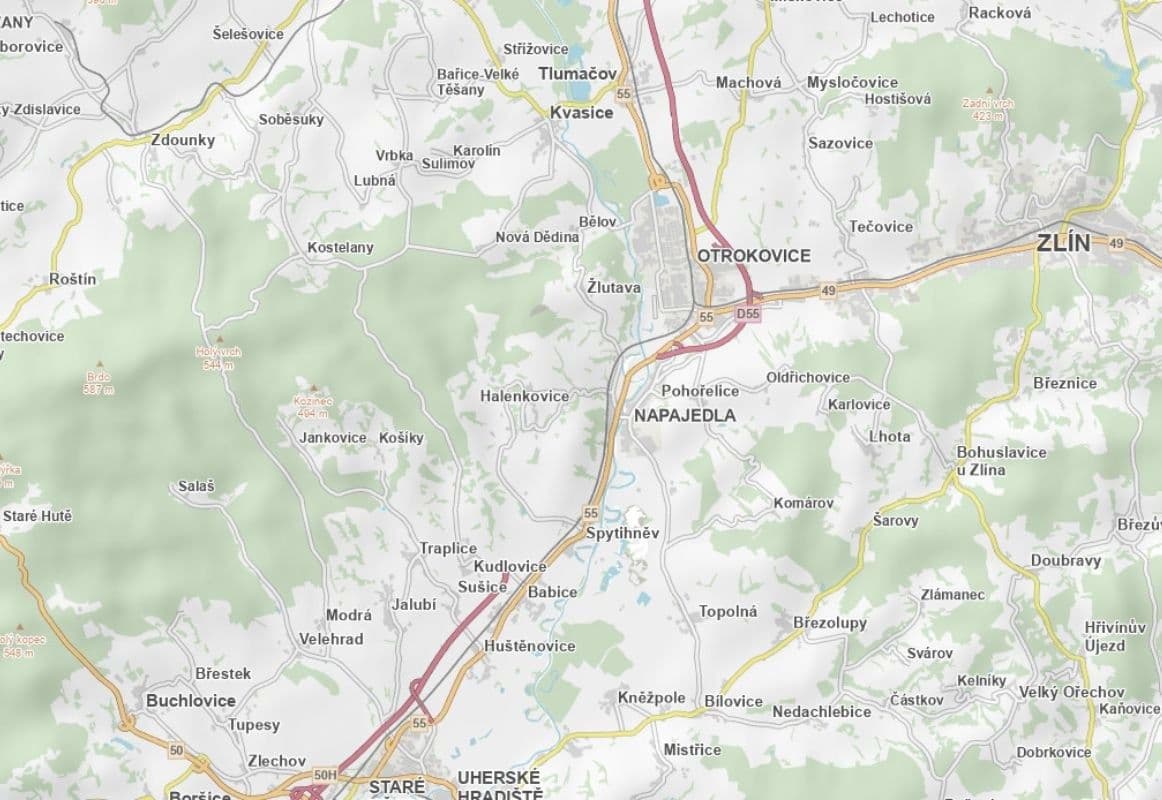 plot for sale, 5,779 m², Kudlovice, Zlínský Region plot for sale, 5,779 m², Kudlovice, Zlínský Region