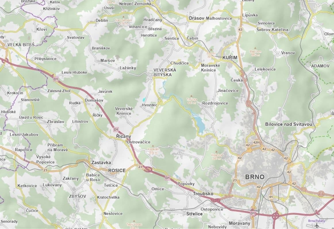 plot for sale, 30,800 m², Veverská Bítýška, Jihomoravský Region plot for sale, 30,800 m², Veverská Bítýška, Jihomoravský Region