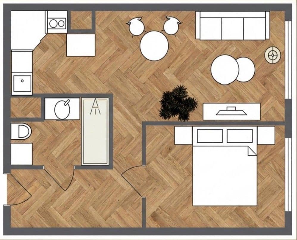 1 bedroom with open-plan kitchen flat for sale, 43 m², Plickova, Prague, Prague 1 bedroom with open-plan kitchen flat for sale, 43 m², Plickova, Prague, Prague