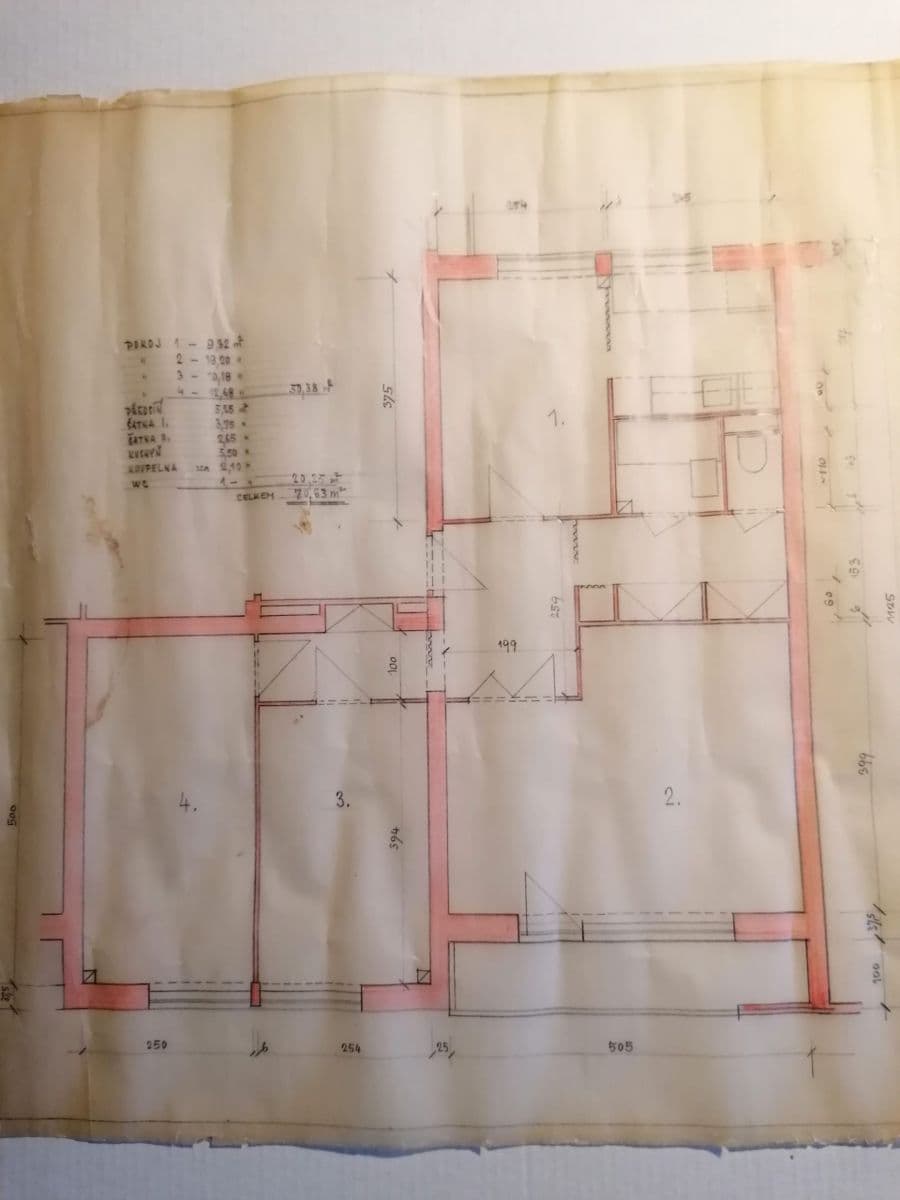 3 bedroom with open-plan kitchen flat to rent, 78 m², Hrusická, Prague, Prague 3 bedroom with open-plan kitchen flat to rent, 78 m², Hrusická, Prague, Prague