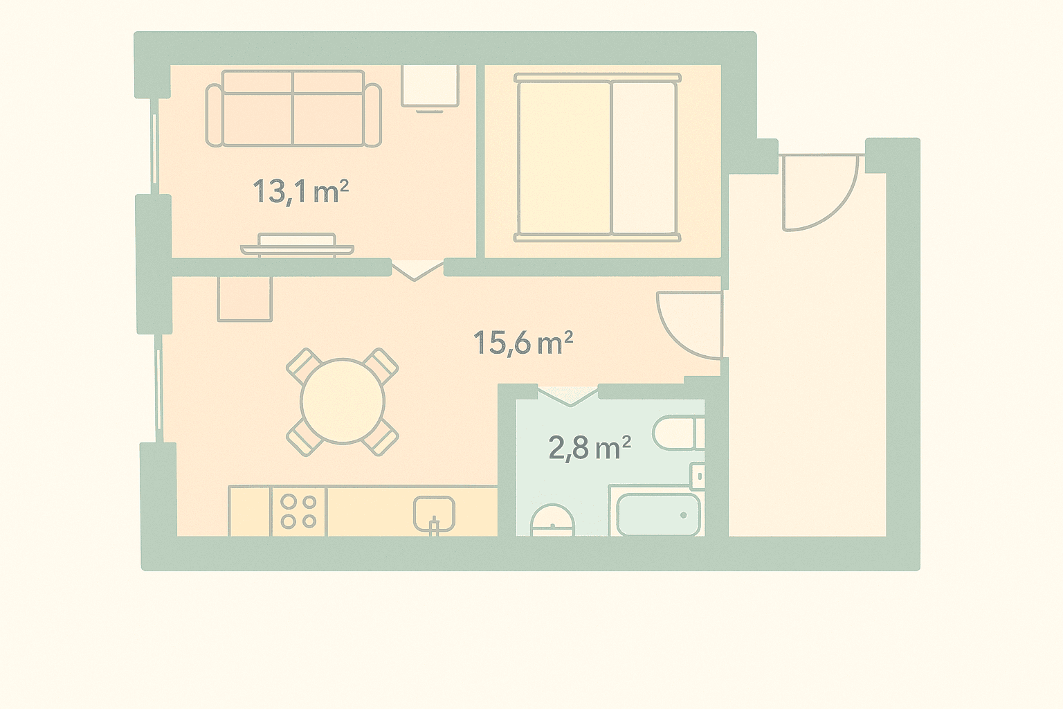 1 bedroom flat to rent, 35 m², Na Petynce, Prague, Prague 1 bedroom flat to rent, 35 m², Na Petynce, Prague, Prague