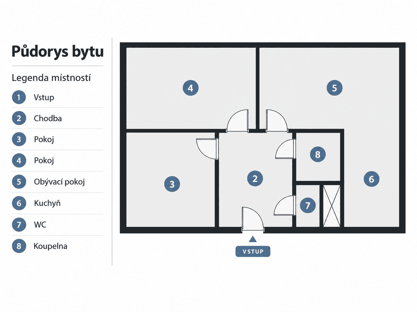 2 bedroom with open-plan kitchen flat for sale, 59 m², Palackého, Rakovník, Středočeský Region 2 bedroom with open-plan kitchen flat for sale, 59 m², Palackého, Rakovník, Středočeský Region