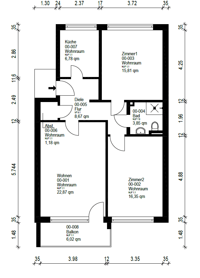 3 bedroom flat for sale, 79 m², Bremen, Bremen 3 bedroom flat for sale, 79 m², Bremen, Bremen