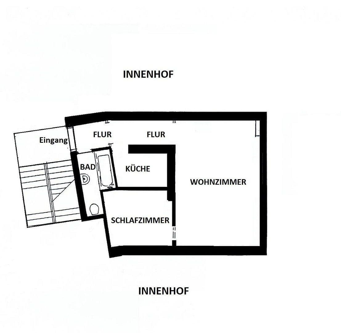2 bedroom flat to rent, 48 m², Berlin, Berlin 2 bedroom flat to rent, 48 m², Berlin, Berlin