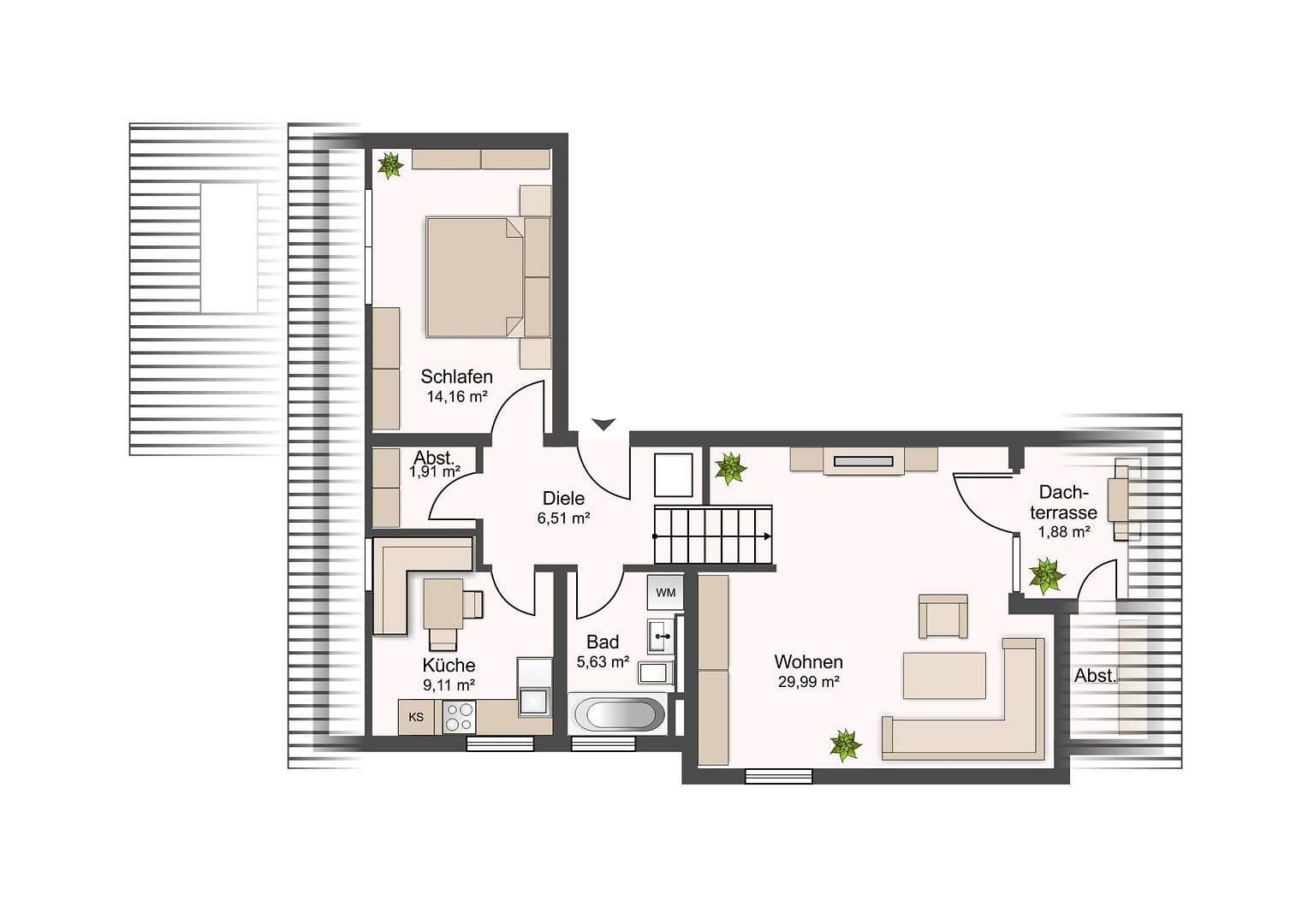 2 bedroom flat for sale, 67 m², Landshut, Bavaria 2 bedroom flat for sale, 67 m², Landshut, Bavaria